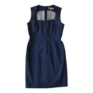 Banana Republic Dark Blue Denim Sheath Mini Dress